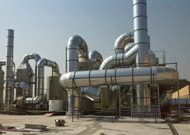 Sistema de tratamento de borracha de gás de conduto do desperdício da estufa da fábrica