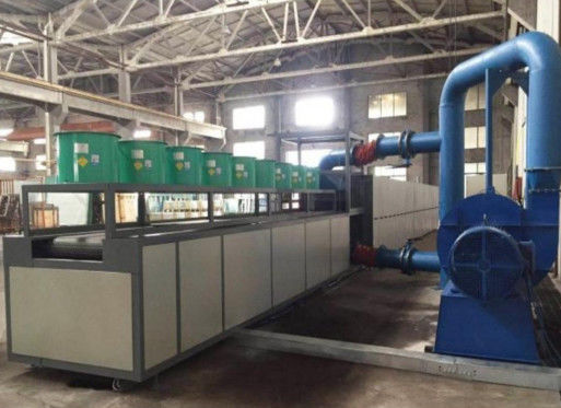 Cinturão de malha Produtos de vidro elétricos Forno de reforço de dobra a quente contínua