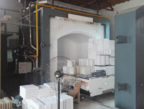 Forno de transporte de alta temperatura a gás de montagem modular