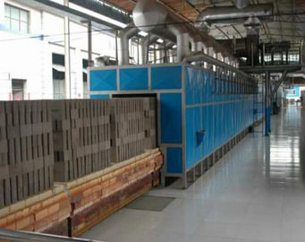 Temperatura média estufa de túnel aglomerada para o tijolo da argila