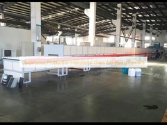 Forno de anilhamento de vidro horizontal de produção contínua