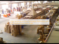 Tecnologia de decoração de vidro de alta temperatura com largura de cinto de malha de 500-3500 mm