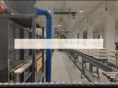 Forno de rolamento de controlo de temperatura preciso de funcionamento contínuo