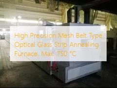 Fornalha de recozimento da tira de Mesh Belt Type Optical Glass da elevada precisão, °C do máximo 750